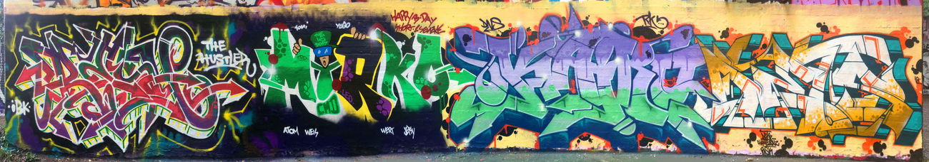 Graffiti Wall - Photo by DETS - dets, rsk, chameleons (2019)