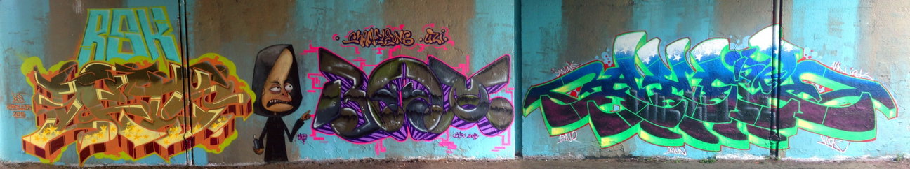 Graffiti Wall - Photo by DETS - dets, bäx, ahn (2015)