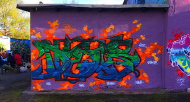 Graffiti Wall - Photo by DETS - dets, rsk, chameleons (2017)