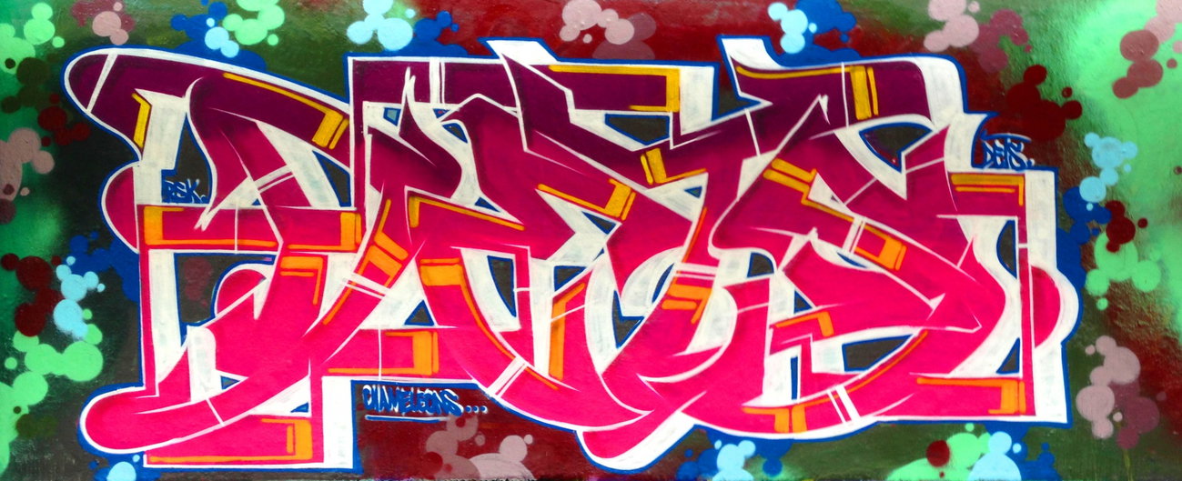 Graffiti Wall - Photo by DETS - dets, rsk, chameleons (2016)