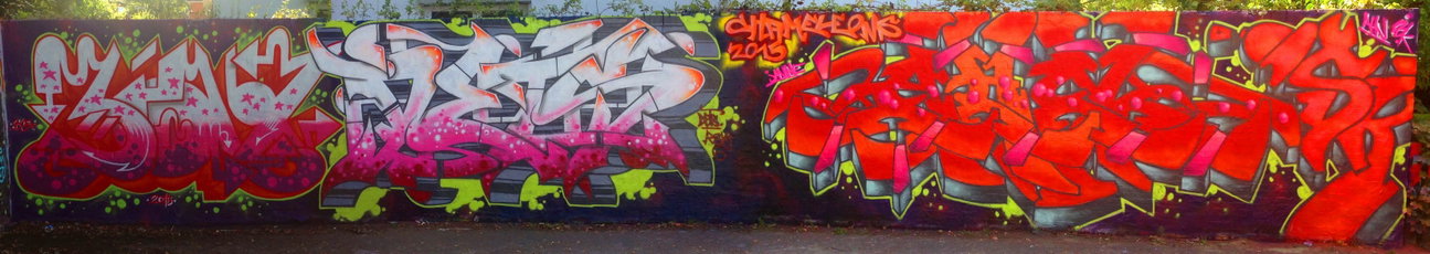 Graffiti Wall - Photo by DETS - bäx, dets, ahn (2015)