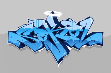 Graffiti Sketch - Photo by DFXR - photoshop, sketch, digital (2012)