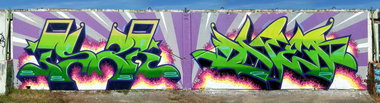 Graffiti Wall - Photo by DFXR - HOF, Difer, Tsar (2013)