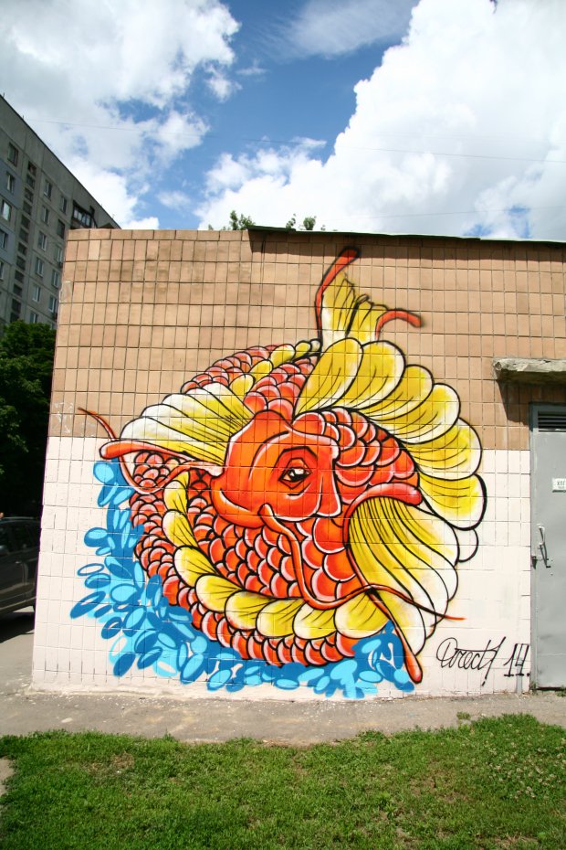 Graffiti in Kharkiv - Photo by DIRECT - DIRECTartist (2014)