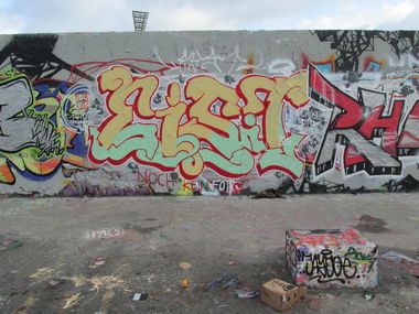 Graffiti Wall - Photo by DIRK - eis.t, PAN, Mauerpark (2014)