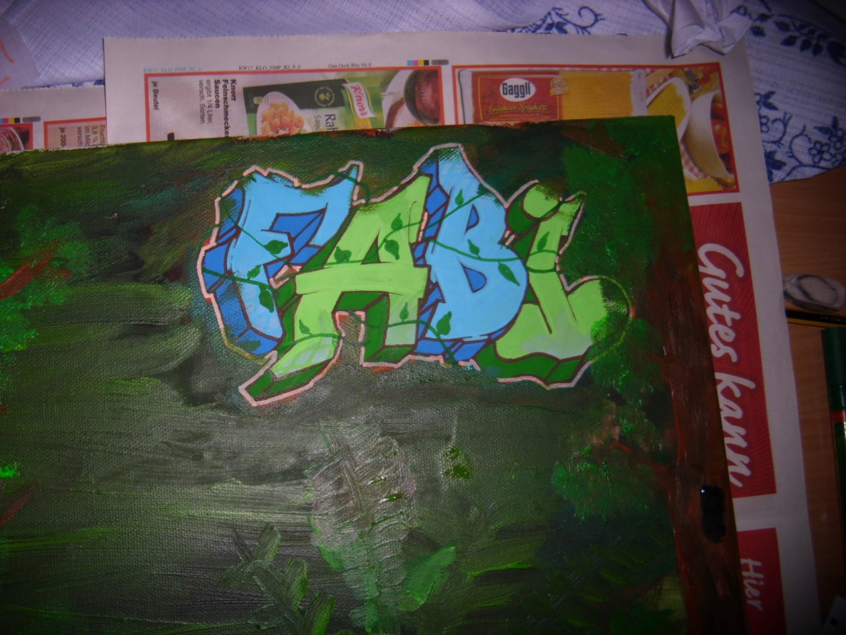 Graffiti Sketch - Photo by DIRK - Fabi, Leinwand (2012)