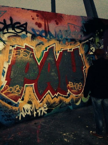 Graffiti Wall - Photo by DIRK - RHOE, EIST (2013)