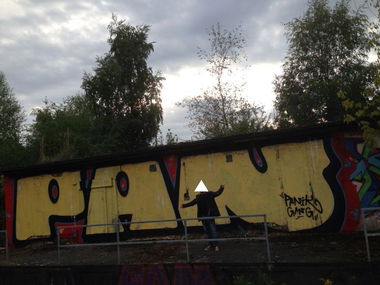 Graffiti Wall - Photo by DIRK - PANIK, GANG, PAN (2013)