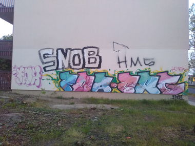 Graffiti Bombing - Photo by DISOE - fda, org, snob (2011)