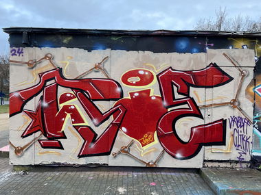 Graffiti Wall in Leipzig - Photo by DISOE - Kabuffclikk (2024)