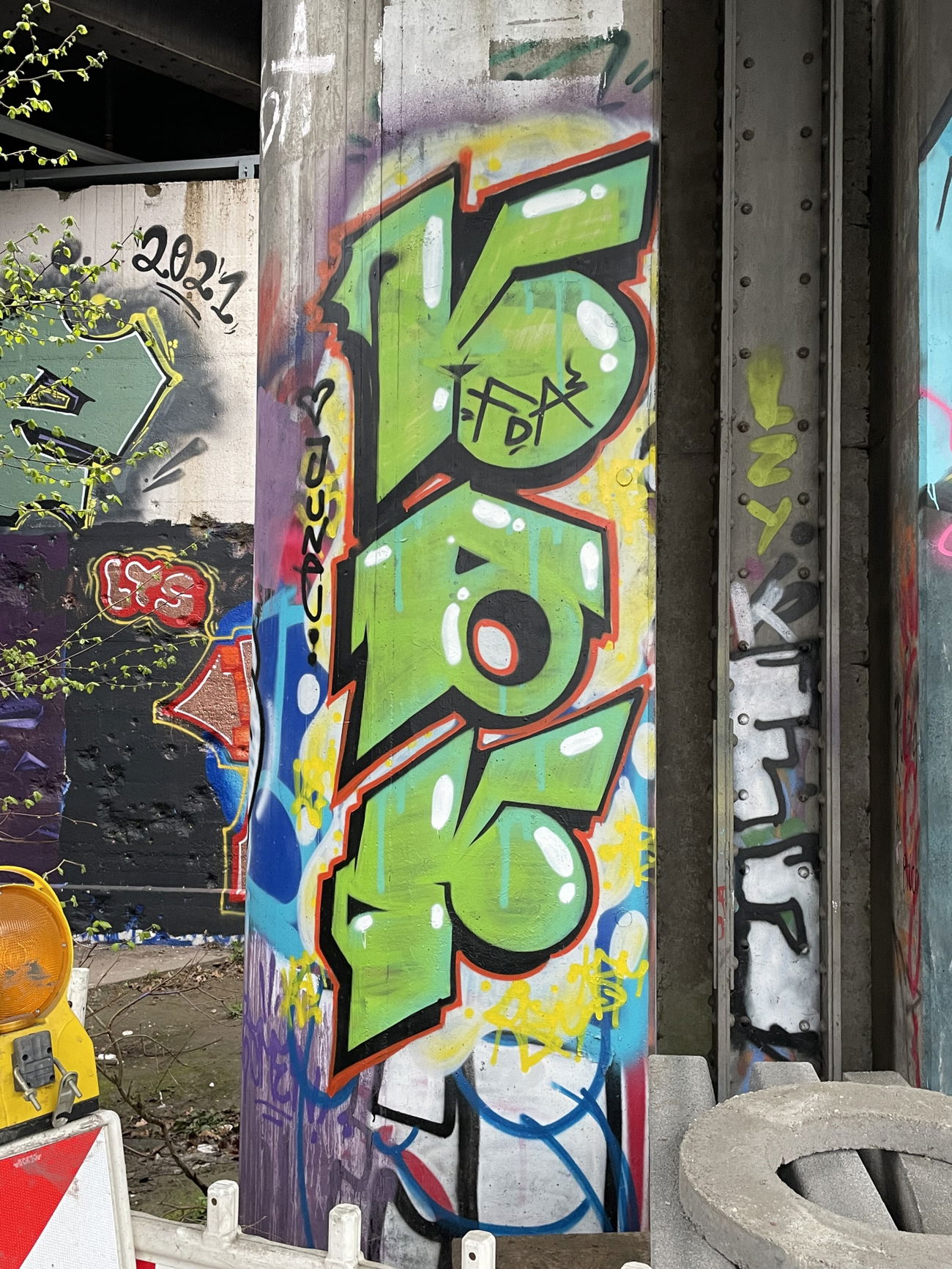 Graffiti Wall in Münster - Photo by DISOE - kbf, fda