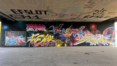Graffiti Wall - Photo by DISOE - kbf, kk, amc (2024)