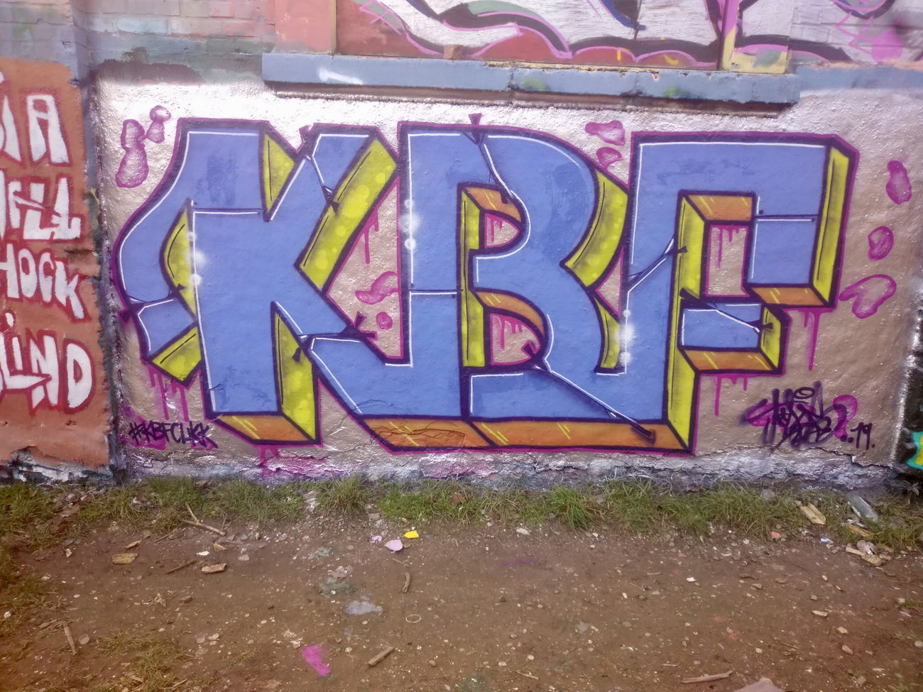 Graffiti Wall in Leipzig - Photo by DISOE - kbf, fda (2019)