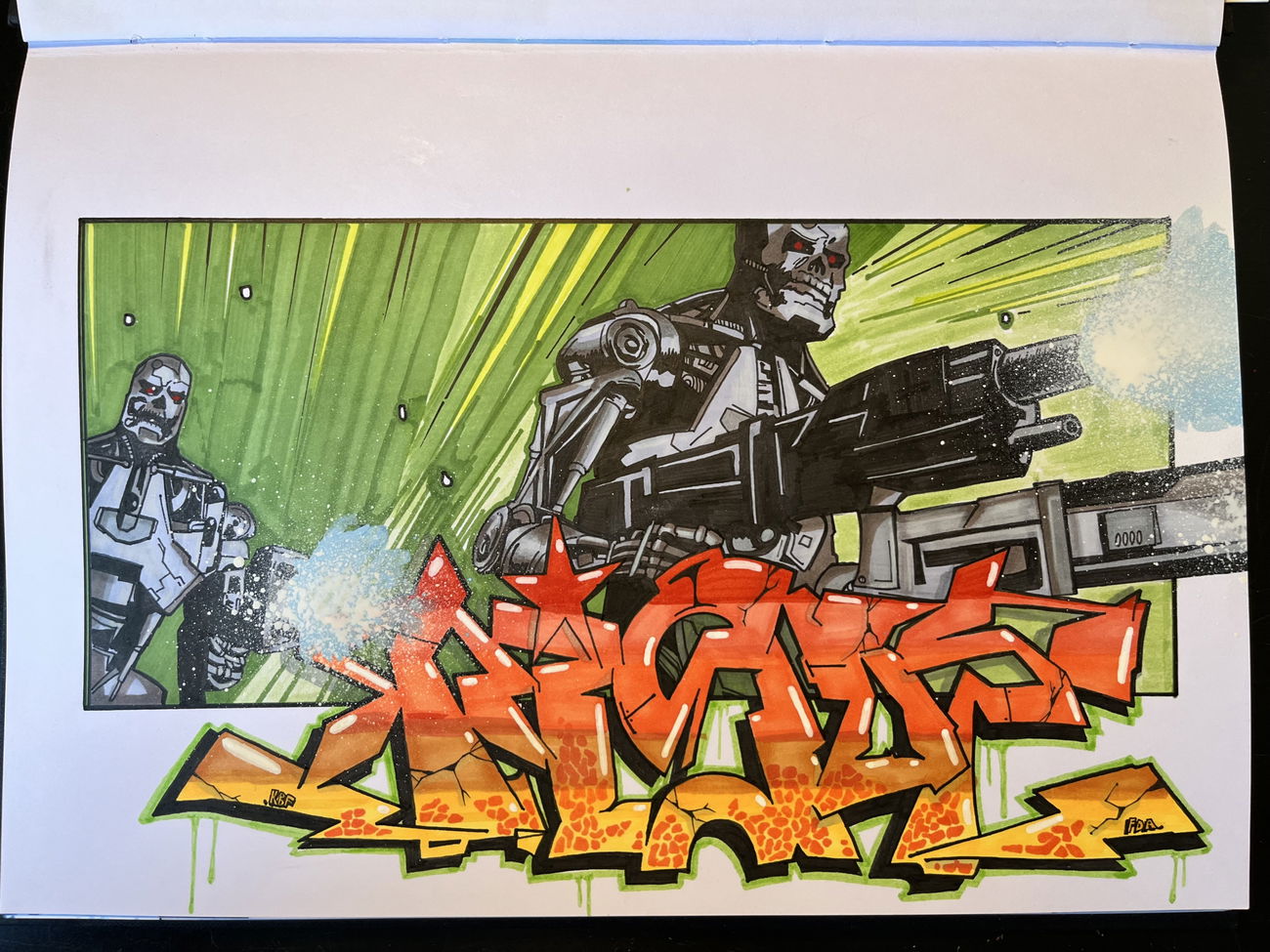 Graffiti Sketch - Photo by DISOE - kbf, fda, tisoe (2025)