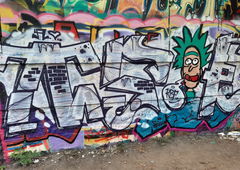 Graffiti Wall - Photo by DISOE - kbf, fda, tisoe