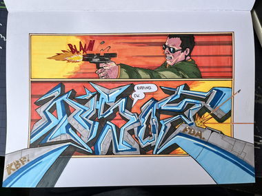 Graffiti Sketch - Photo by DISOE - tisoe, kbf, fda (2025)