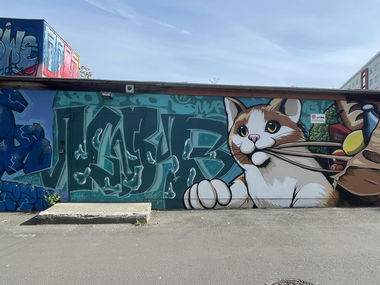 Graffiti Wall - Photo by DISOE - kbf, fda, yard (2024)