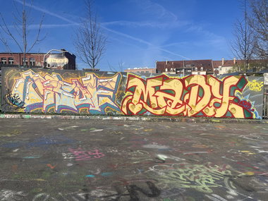 Graffiti Wall in Leipzig - Photo by DISOE - Kbf, fda, tisoe (2026)