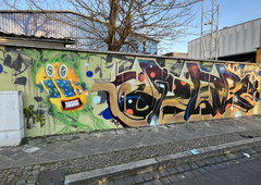 Graffiti Wall in Leipzig - Photo by DISOE - kbf, peg (2026)