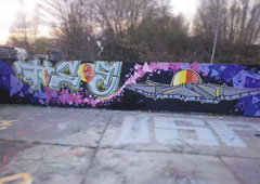Graffiti Wall in Leipzig - Photo by DISOE (2020)