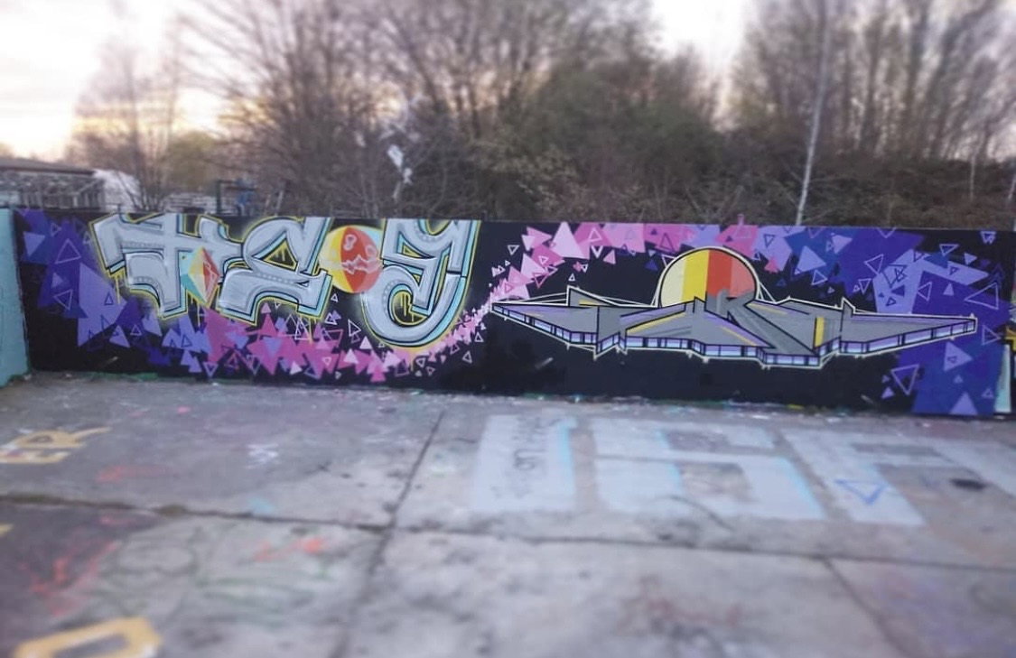 Graffiti Wall in Leipzig - Photo by DISOE (2020)