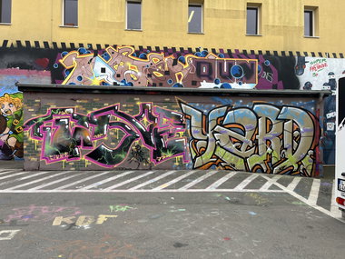 Graffiti Wall in Leipzig - Photo by DISOE (2026)