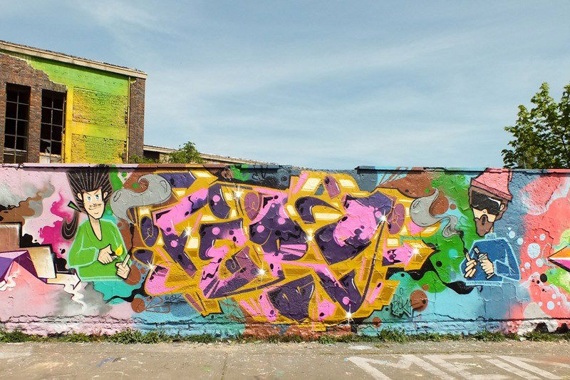 Graffiti Wall - Photo by DKO - vapourtrails, wof, erfurt
