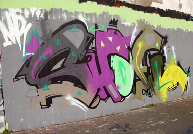 Graffiti Wall - Photo by DKO - dko, ffm, ratwegskreisel