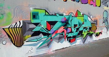 Graffiti Wall - Photo by DKO - Ratswegkreisel, ffm, frankfurt