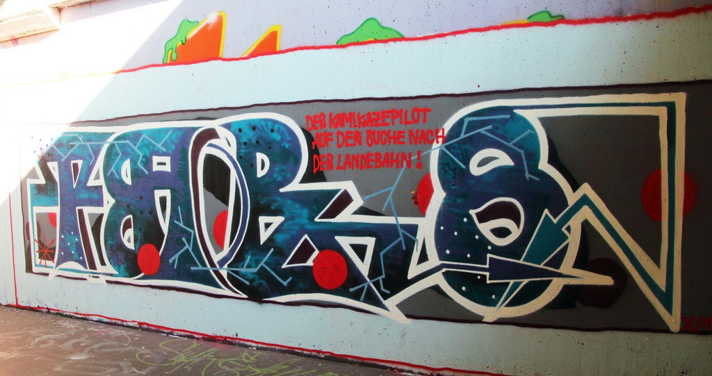 Graffiti Wall - Photo by DKO - dko, ffm, Ratswegkreisel (2015)