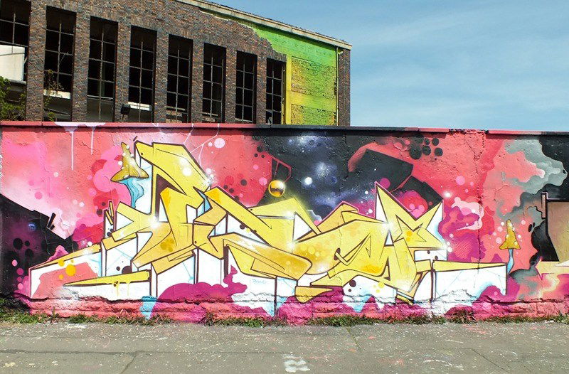 Graffiti Wall - Photo by DKO - vapourtrails, wof, erfurt