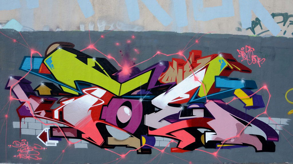 Graffiti Wall - Photo by DKO - Ratswegkreisel, ffm, frankfurt