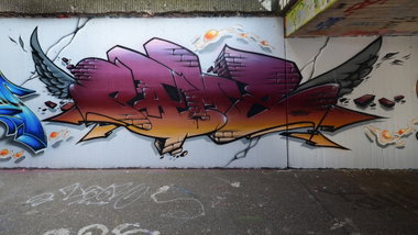 Graffiti Wall - Photo by DKO - dko, ffm, ratwegskreisel