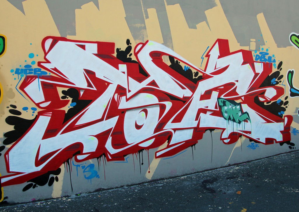 Graffiti Wall - Photo by DKO - ffm, frankfurt, ratwegskreisel (2015)