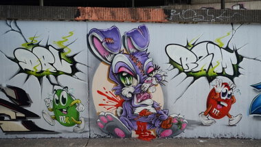 Graffiti Wall - Photo by DKO - dko, ffm, ratwegskreisel