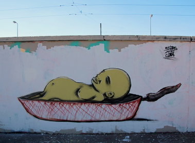 Graffiti Wall - Photo by DKO - ffm, frankfurt, ratwegskreisel (2015)