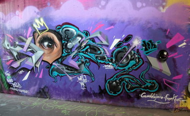 Graffiti Wall - Photo by DKO - ffm, frankfurt, ratwegskreisel (2015)