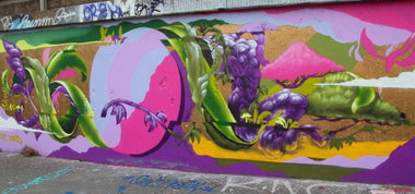 Graffiti Wall - Photo by DKO - ffm, frankfurt, ratwegskreisel (2015)