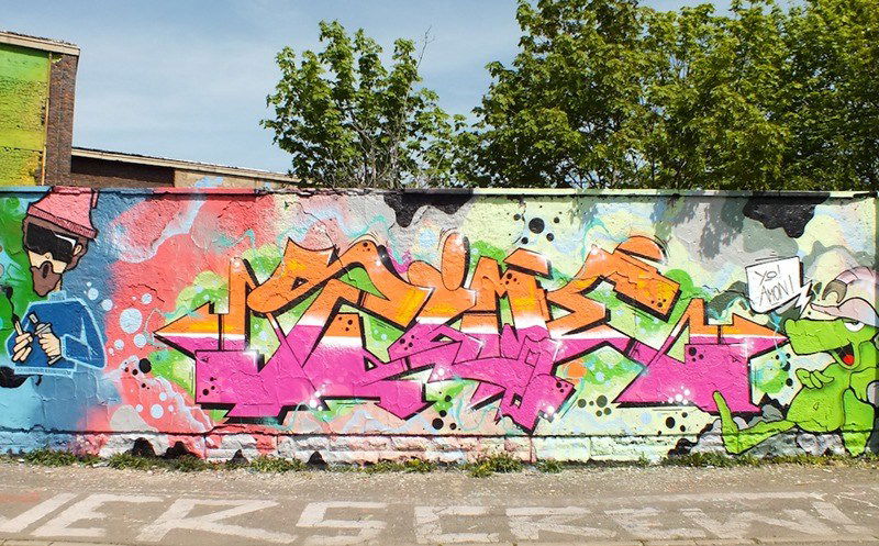 Graffiti Wall - Photo by DKO - vapourtrails, wof, erfurt