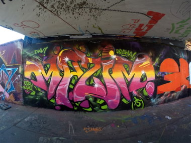 Graffiti Wall - Photo by DKVCREW - yo, PRAHA!, DKV (2015)