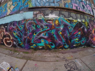 Graffiti Wall in Amsterdam - Photo by DKVCREW (2015)