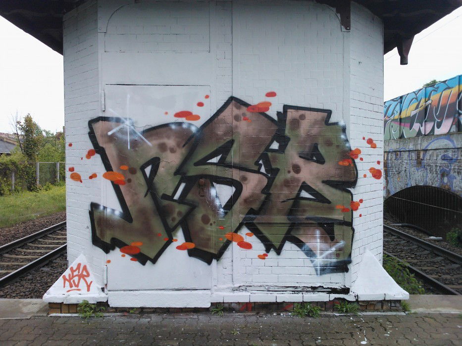 Graffiti Bombing in Leipzig - Photo by DMENZ - nsr, wader, chor