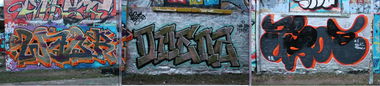 Graffiti Wall - Photo by DMENZ - wader, dmenz, tisoe (2014)