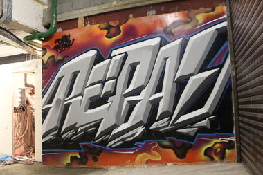 Graffiti Wall - Photo by DMN - Repas, DMN, Almaty (2014)