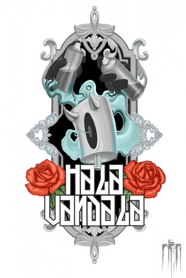 Graffiti Artwork in Almaty - Photo by DMN - Hala, Vandala, Repas (2014)