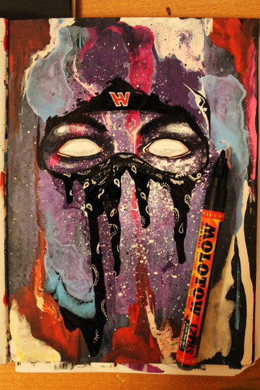 Graffiti Sketch - Photo by DMN - DMN, REPAS, Rebook (2013)