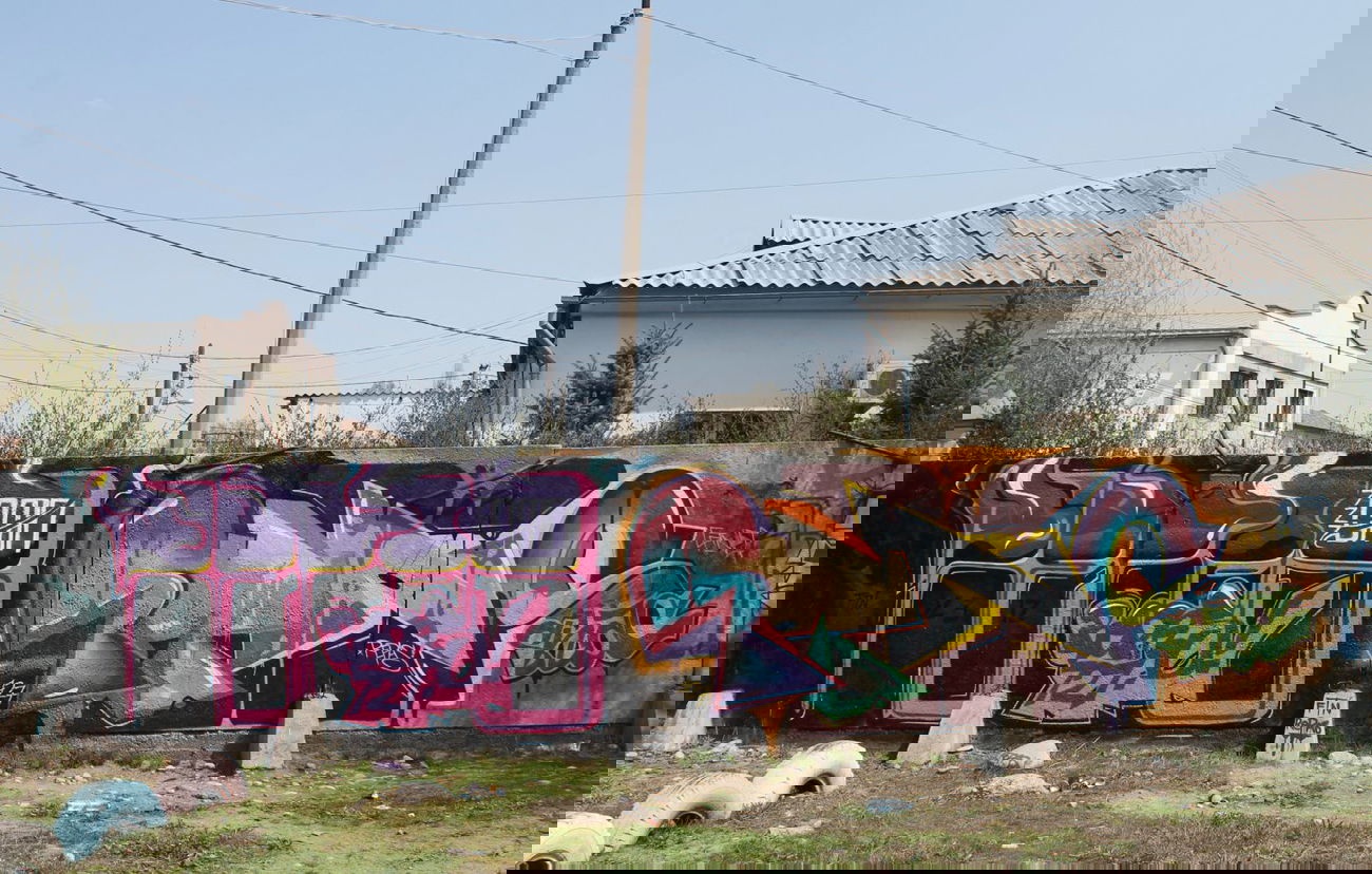 Graffiti Wall in Bishkek - Photo by DMN - REPAS, FTN, DMN (2014)