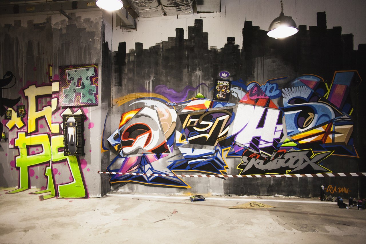 Graffiti Wall - Photo by DMN - Reboox, Repas, DMN (2014)