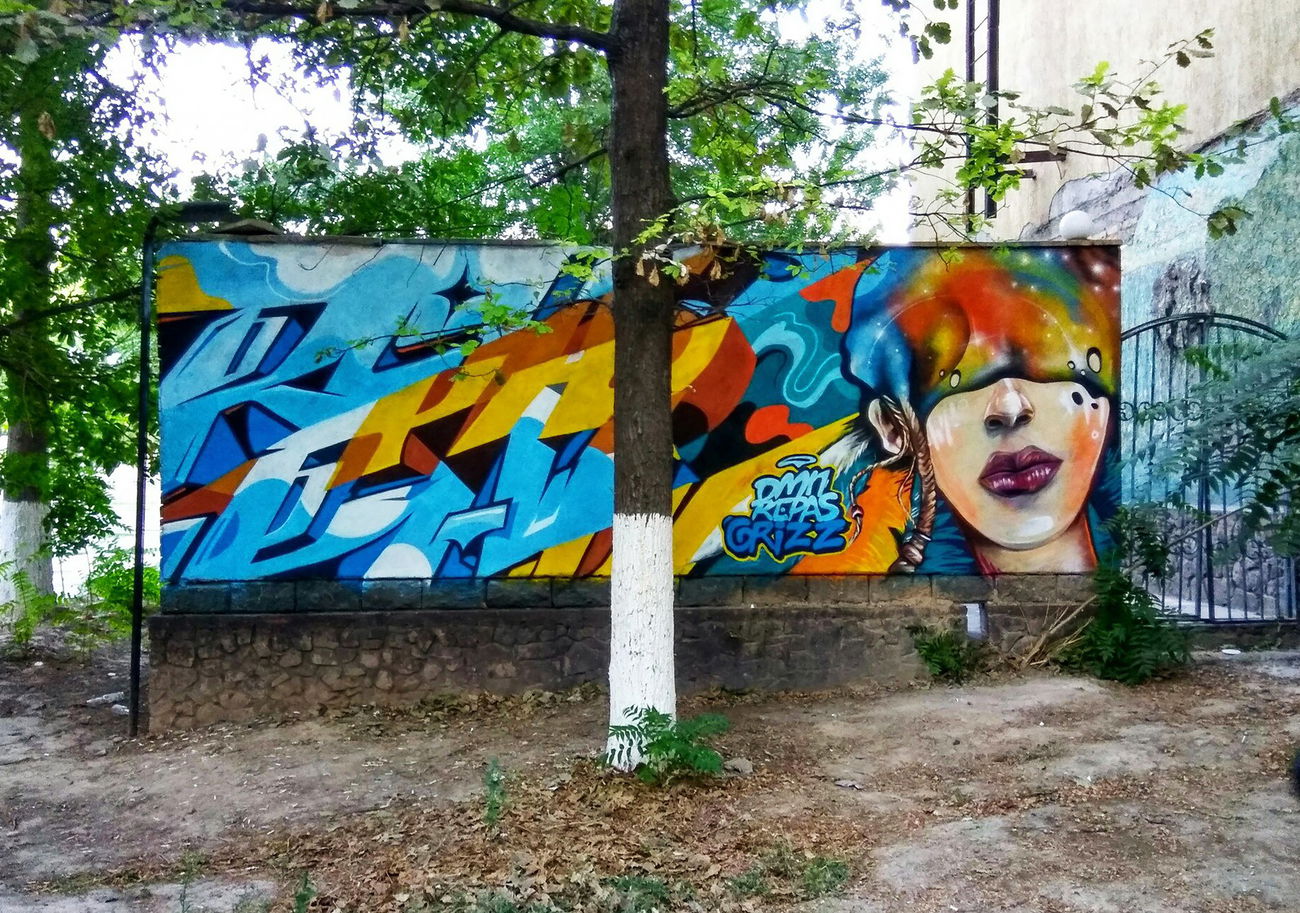 Graffiti Wall in Shymkent - Photo by DMN - Almatygraffiti, Almatystreetar, Repas (2016)