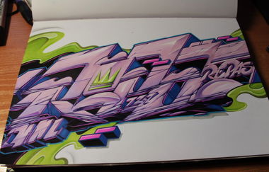 Graffiti Sketch - Photo by DMN - DMN, Repas, Workshop (2015)